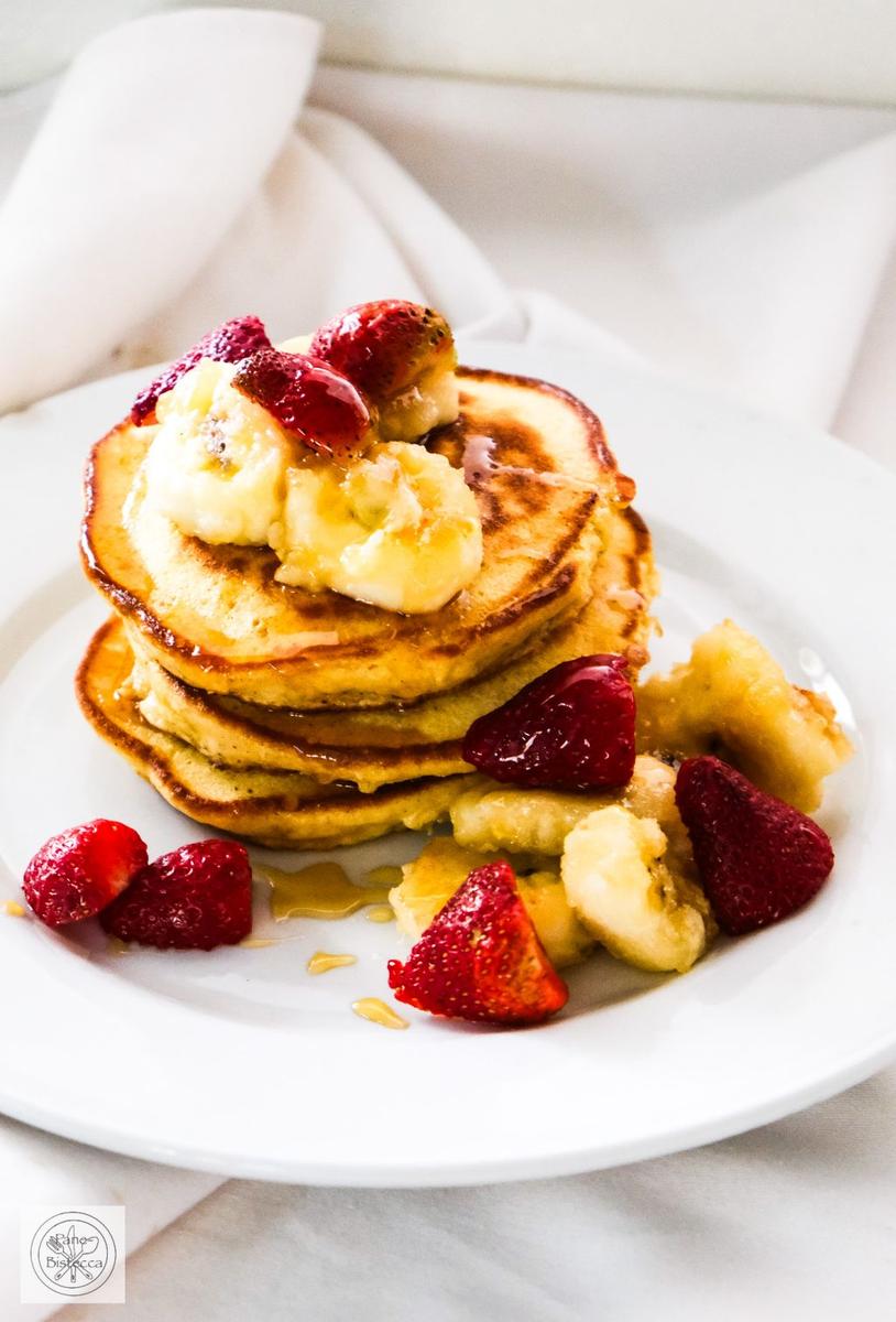 Rezeptbild: Pancakes mit Kochbananen