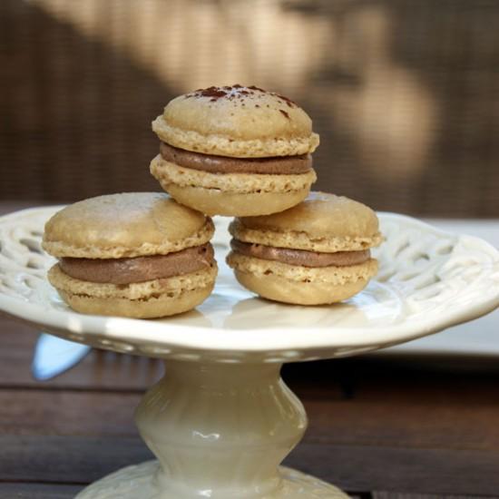 Rezeptbild: Schokoladen Espresso Macarons