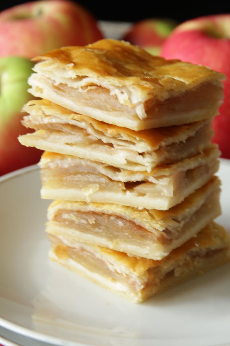 Rezeptbild: Apfelkuchen aus Topfenteig
