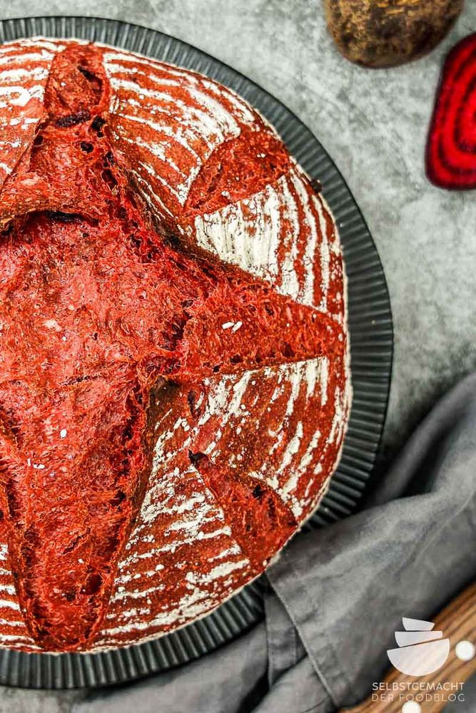 Rezeptbild: Rote Bete Brot (Brot #86)