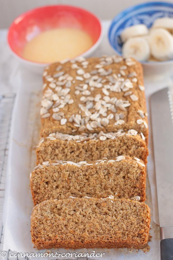 Rezeptbild: Veganes Bananenbrot | Ohne Zucker & Gluten-frei 