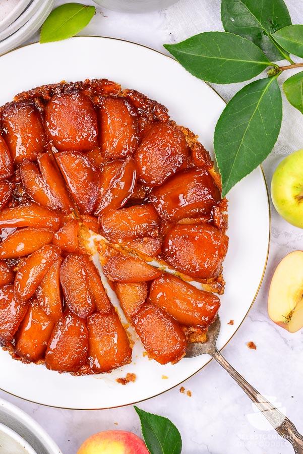 Rezeptbild: Tarte Tatin (umgedrehter Apfelkuchen)