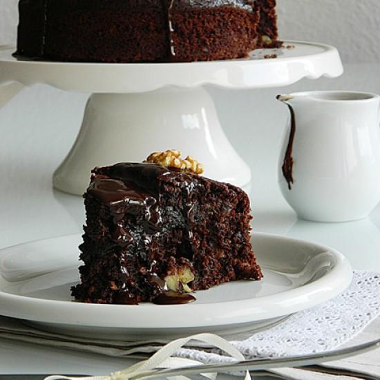 Rezeptbild: Schokoladen Kuchen mit Datteln