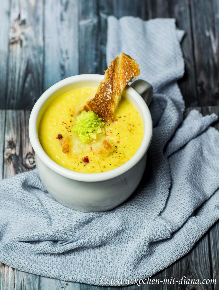 Rezeptbild: Karfiol-Romanesco Suppe