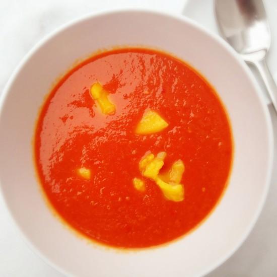 Rezeptbild: Mango-Tomaten Suppe