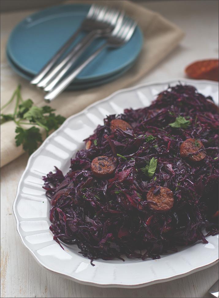 Rezeptbild: Rotkohlsalat