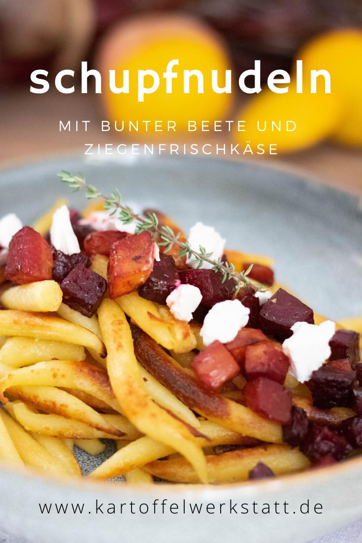 Rezeptbild: SCHUPFNUDELN MIT BUNTER BEETE UND ZIEGENFRISCHKÄSE