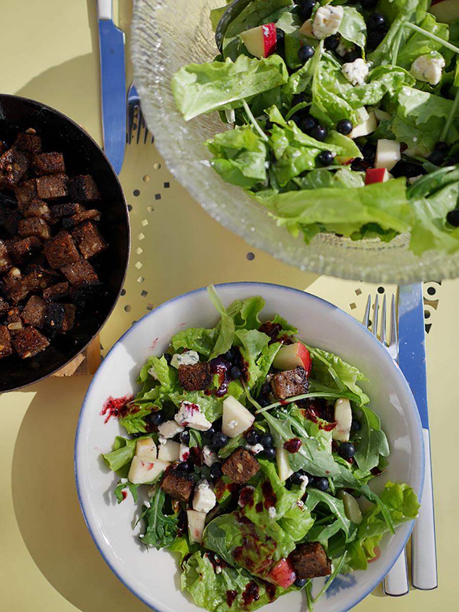 Rezeptbild: Salat mit Blaubeeren