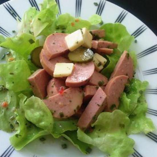 Rezeptbild: Wurst-Käse-Salat