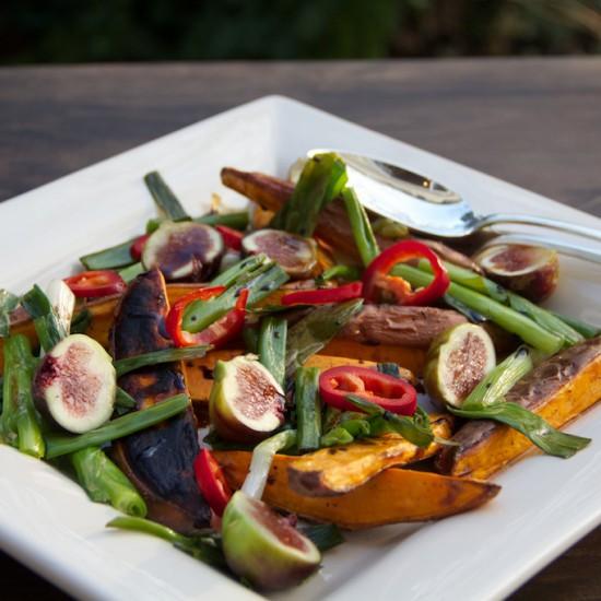 Rezeptbild: Suesskartoffelsalat mit Feigen