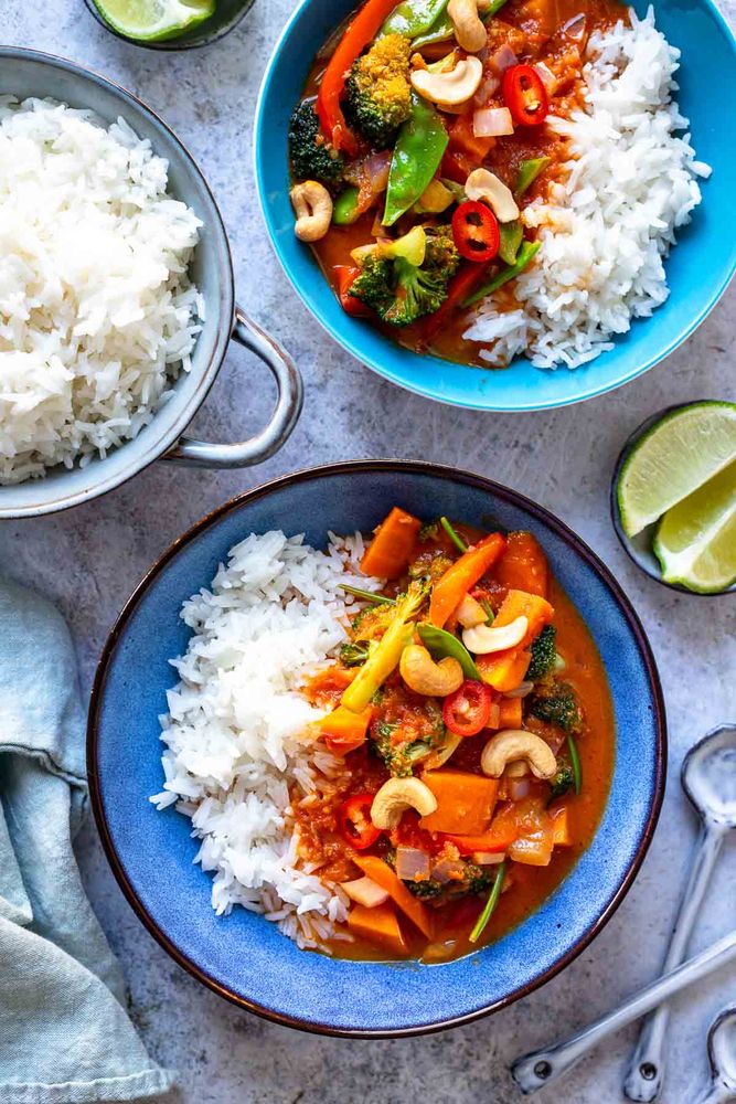 Rezeptbild: Rotes Thai-Curry mit Kokosmilch