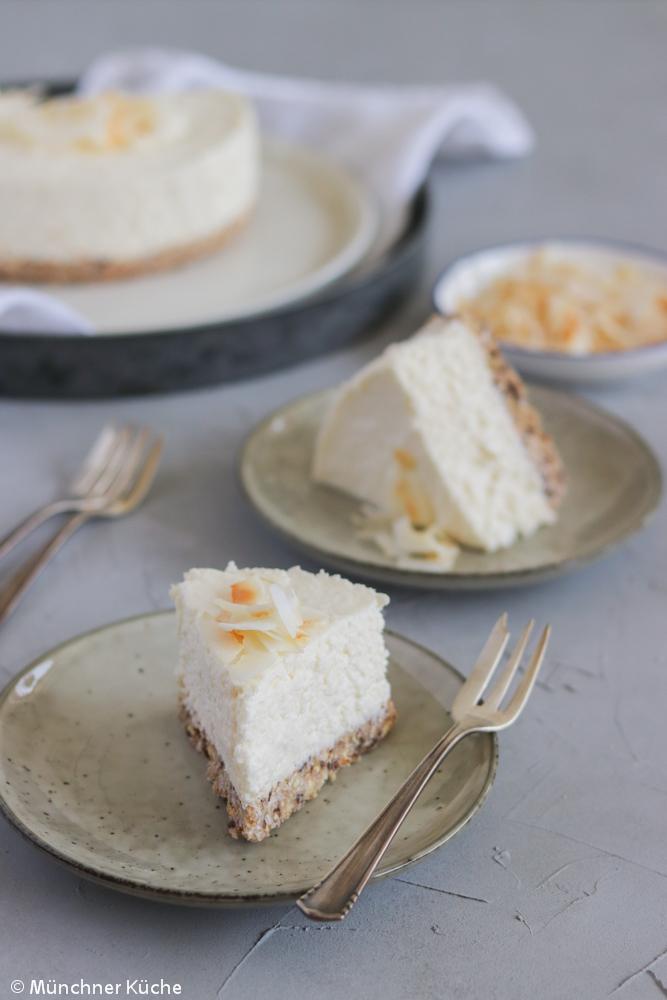 Rezeptbild: Kokos Cheesecake aus dem Kühlschrank