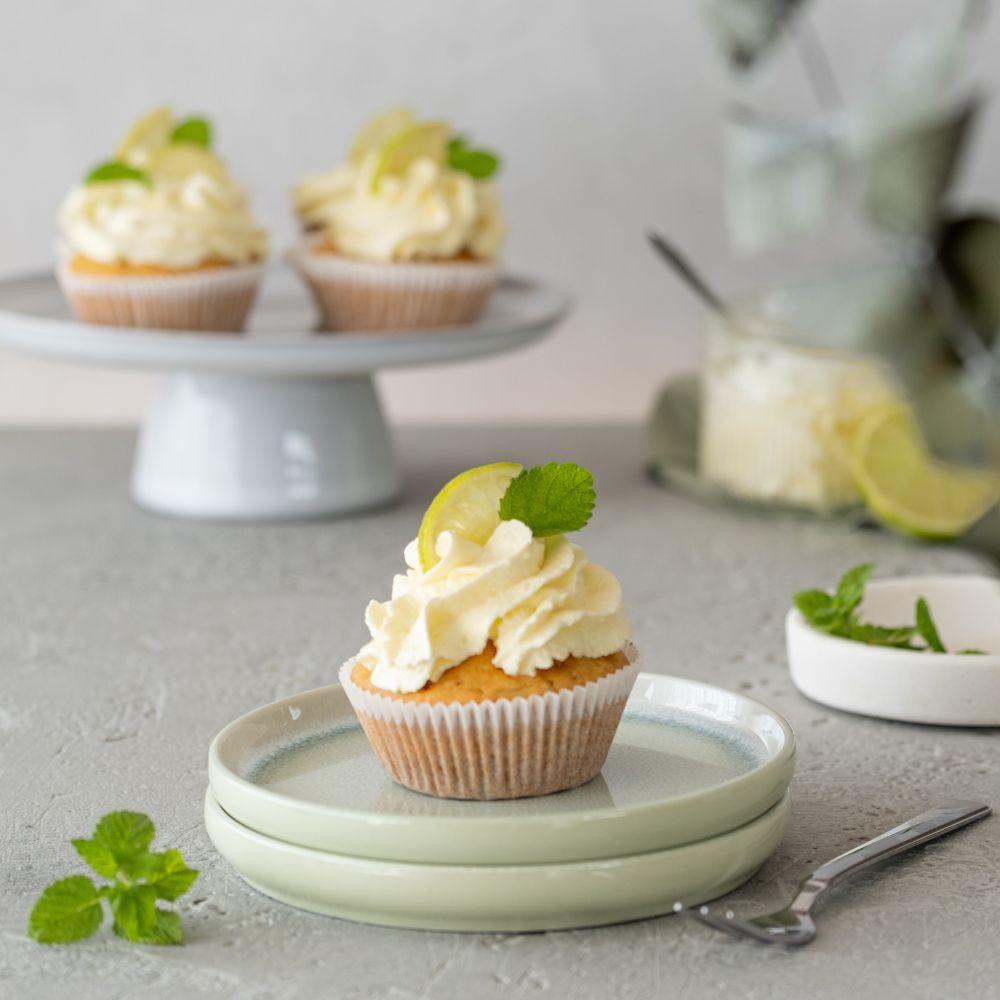 Rezeptbild: Süsse Gurken-Muffins mit Tonic-Limetten-Frosting