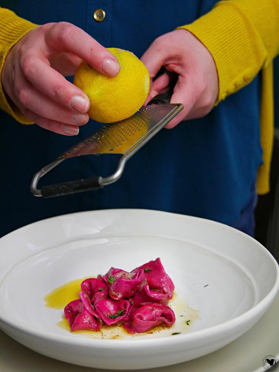 Rezeptbild: Rote Beete Tortelini mit brauner Butter