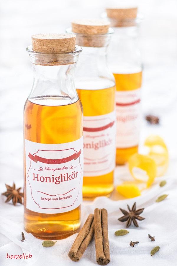 Rezeptbild: Honiglikör - Geschenk aus der Küche