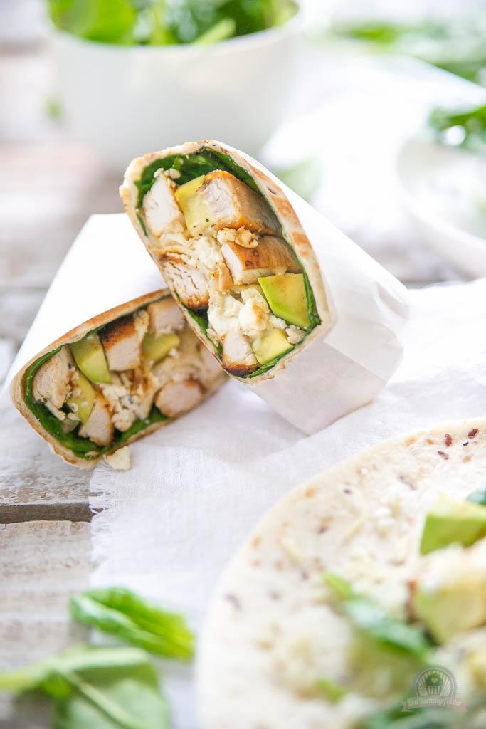 Rezeptbild: Avocado Chicken Burrito