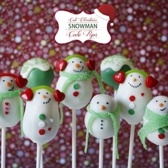 Rezeptbild: {Weihnachten} Schneemann Winter Cake Pops reloaded