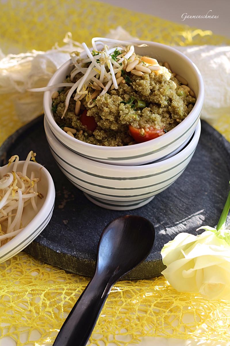 Rezeptbild: Quinoa mit Basilikumpesto
