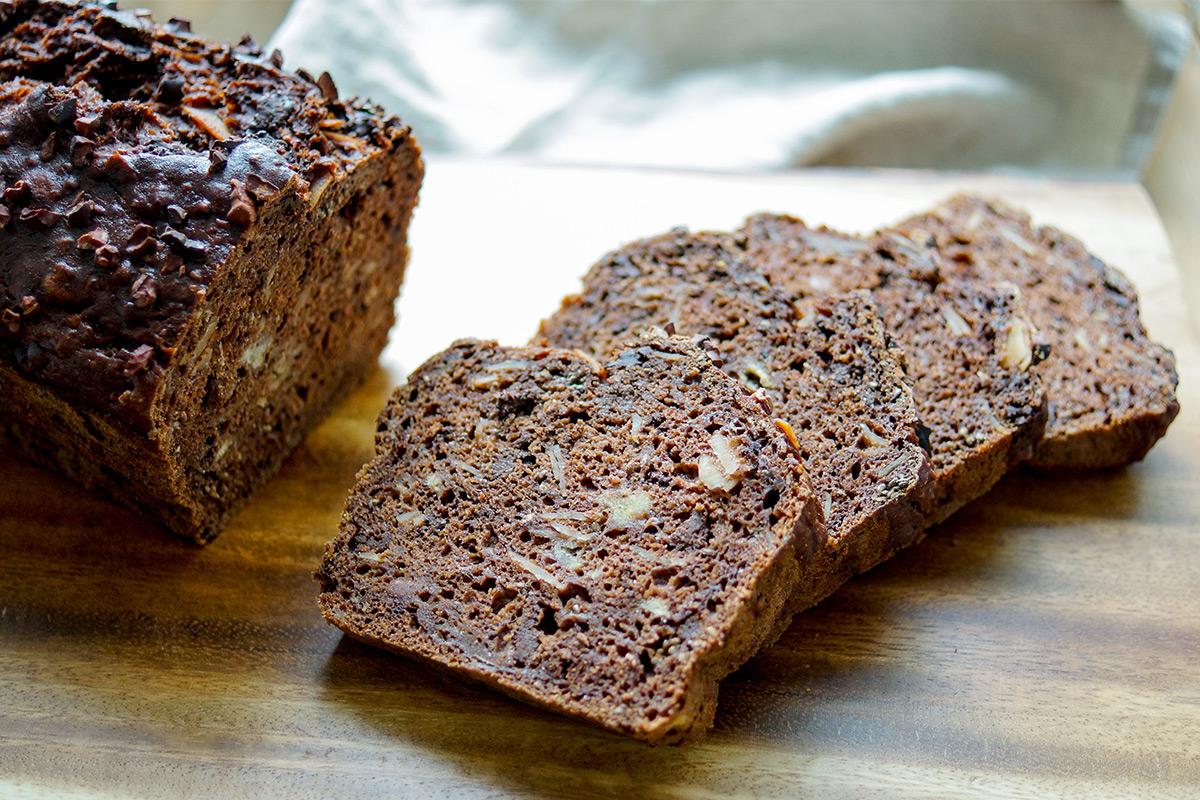 Rezeptbild: Veganes Schoko-Bananenbrot