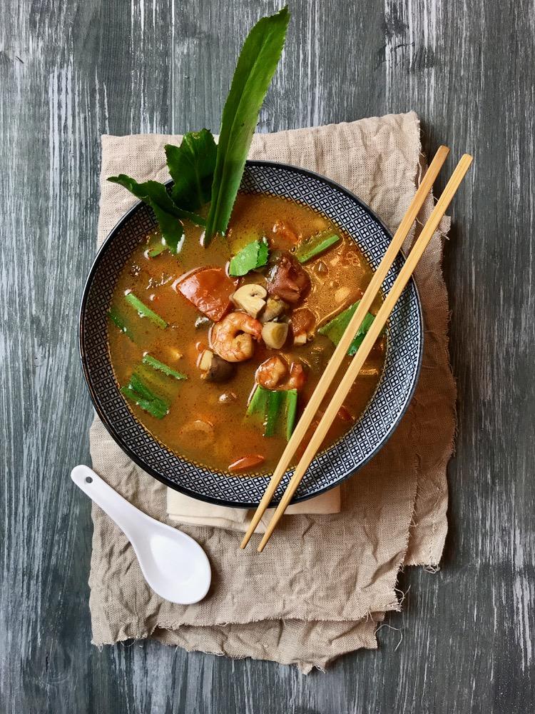 Rezeptbild: Tom Yum Goong - thailändische Suppe mit Garnelen