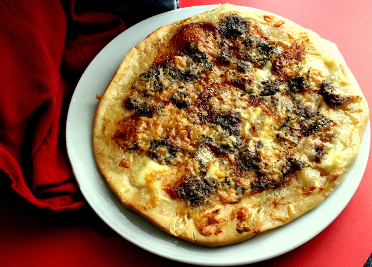 Rezeptbild: Scharfe Pizza Biancha