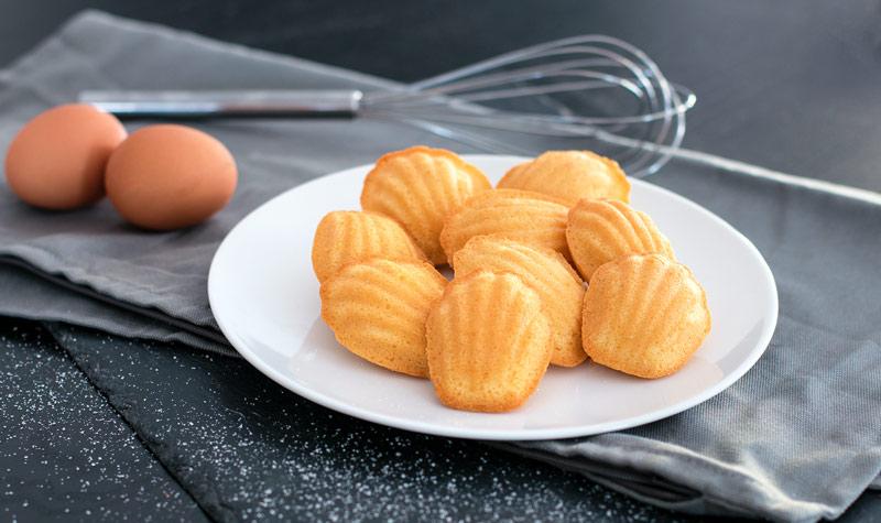 Rezeptbild: Madeleines mit Mandeln, ohne Rum