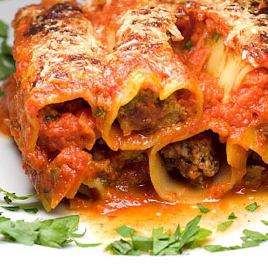 Rezeptbild: Italy goes Turkey: Canneloni con agnello al turco