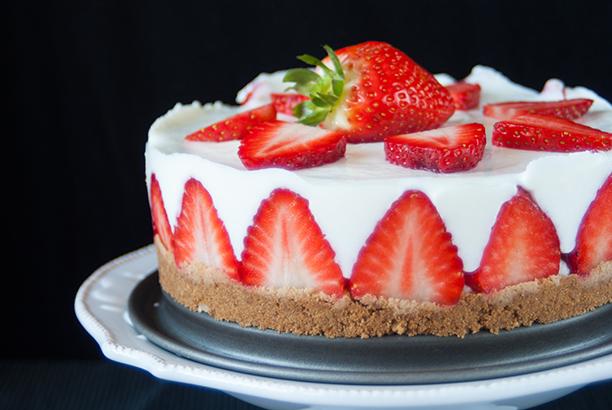 Rezeptbild: Erdbeer-Joghurt-Torte