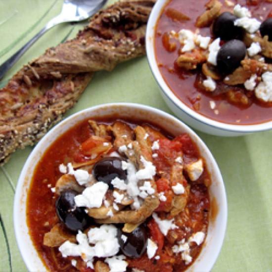 Rezeptbild: Gyros-Tomaten-Suppe