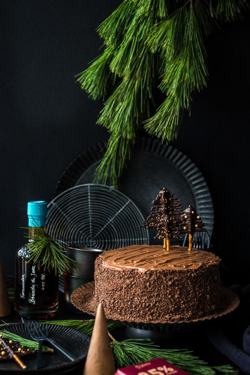 Rezeptbild: Brandy Chocolate Christmas Cake