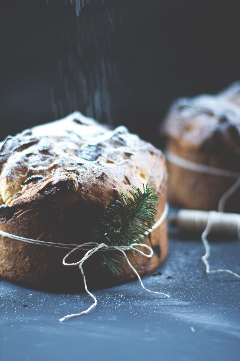 Rezeptbild: Schokoladen-Pistazien-Panettone