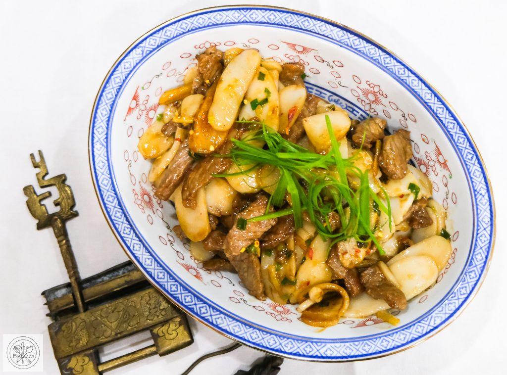 Rezeptbild: Taiwanesische Reiskuchen mit Rindfleisch