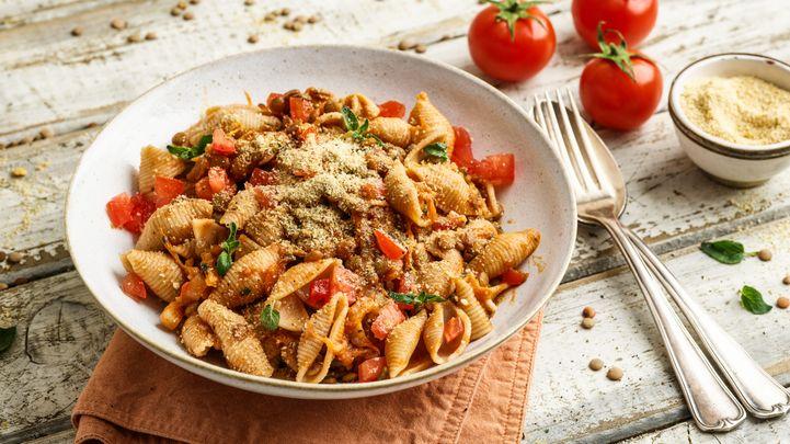 Rezeptbild: Linsengemüse mit Pasta