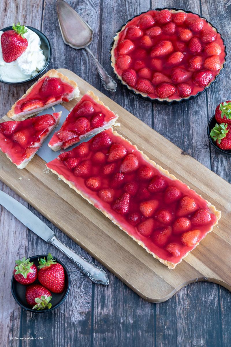 Rezeptbild: Erdbeerpudding Tarte