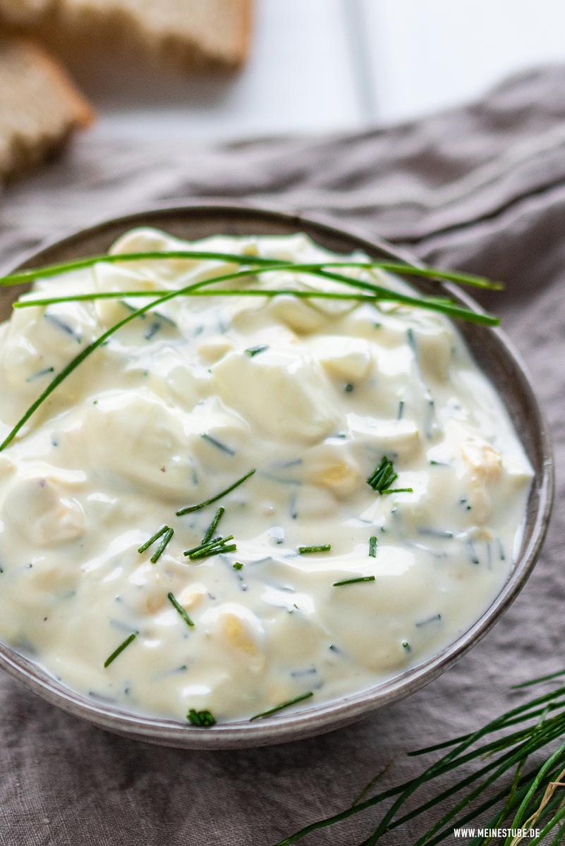 Rezeptbild: Eiersalat mit Joghurt und Mayonnaise