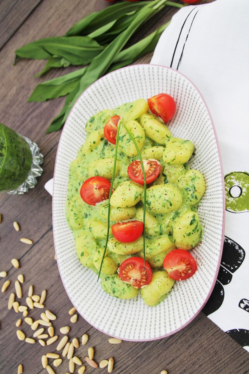 Rezeptbild: Gnocchi mit Bärlauchsoße