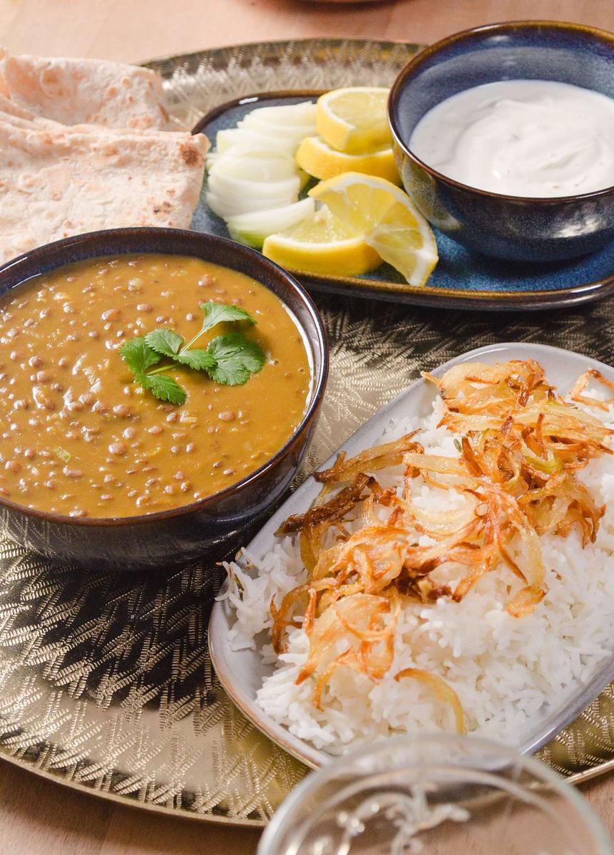 Rezeptbild: Akkha Masoor Dal – Curry mit roten Linsen