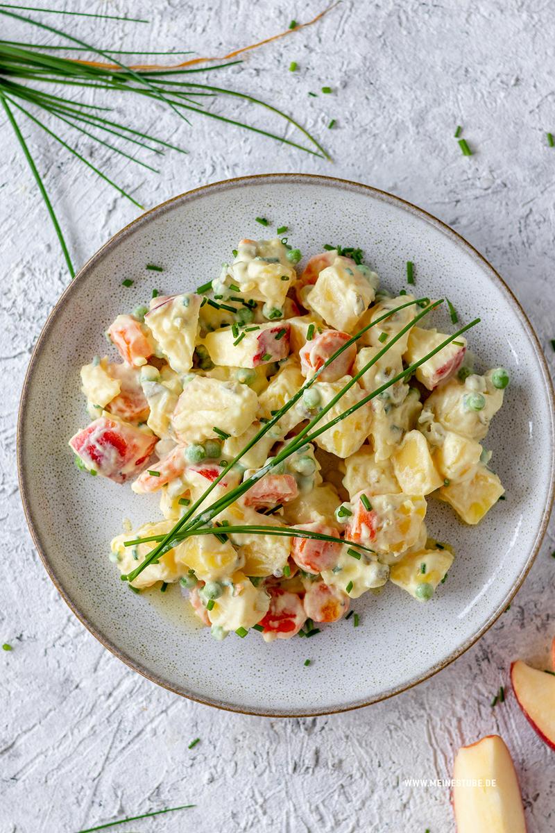 Rezeptbild: Kartoffelsalat mit Gemüse und Joghurt