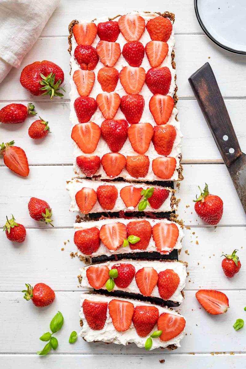 Rezeptbild: Erdbeer-Tarte mit Mascarpone-Creme (glutenfrei)