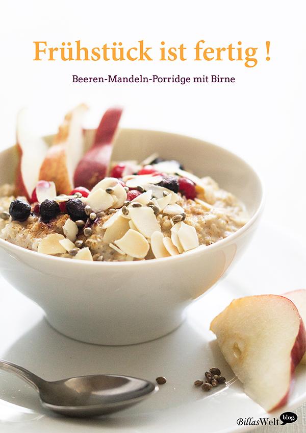 Rezeptbild: Beeren-Mandel-Porridge