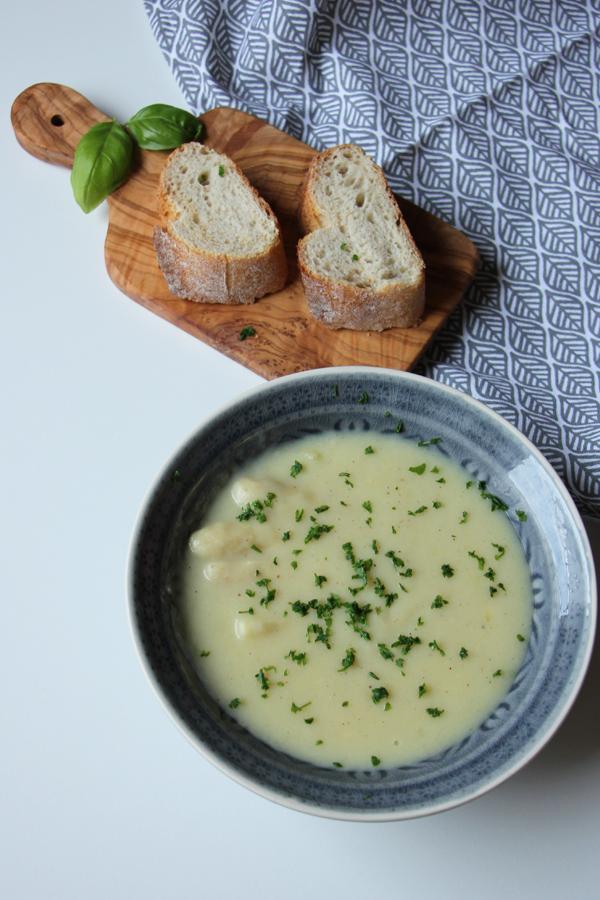 Rezeptbild: Vegane Spargelcremesuppe