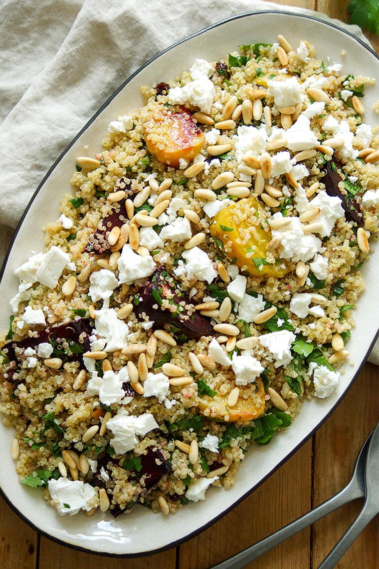 Rezeptbild: Quinoa-Salat mit Rote Bete und Feta