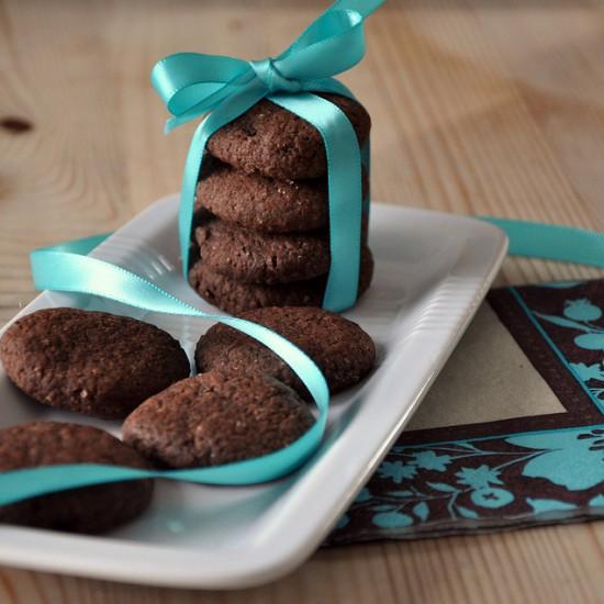 Rezeptbild: Kakao und Minzzucker Kekse