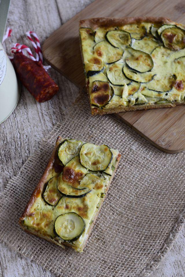 Rezeptbild: Zucchini-Chorizo-Kuchen