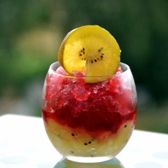 Rezeptbild: Granité von Hibiskus und Kiwi