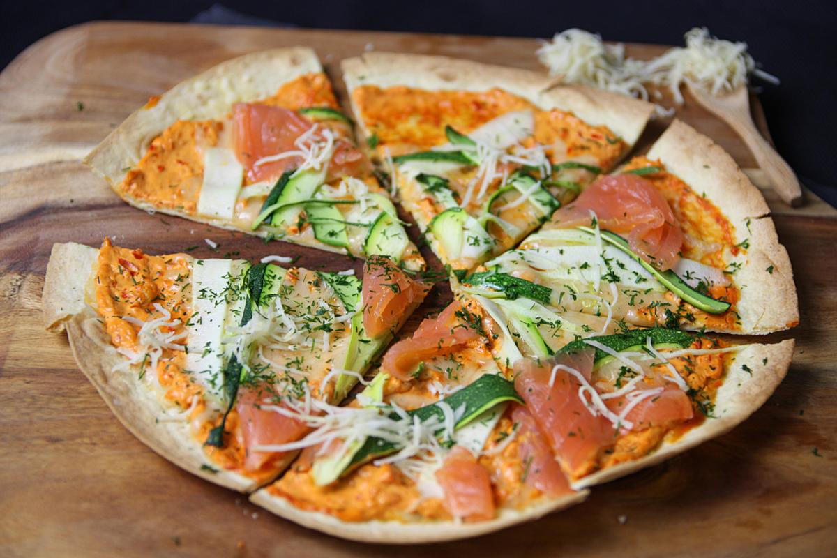 Rezeptbild: Gebackener Tortilla mit Räucherlachs