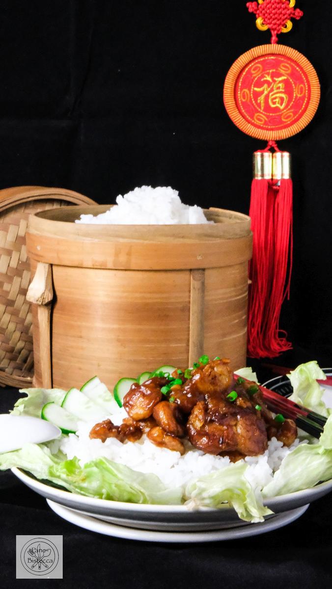 Rezeptbild: Klebrige Garnelen chinesische Art, glutenfrei