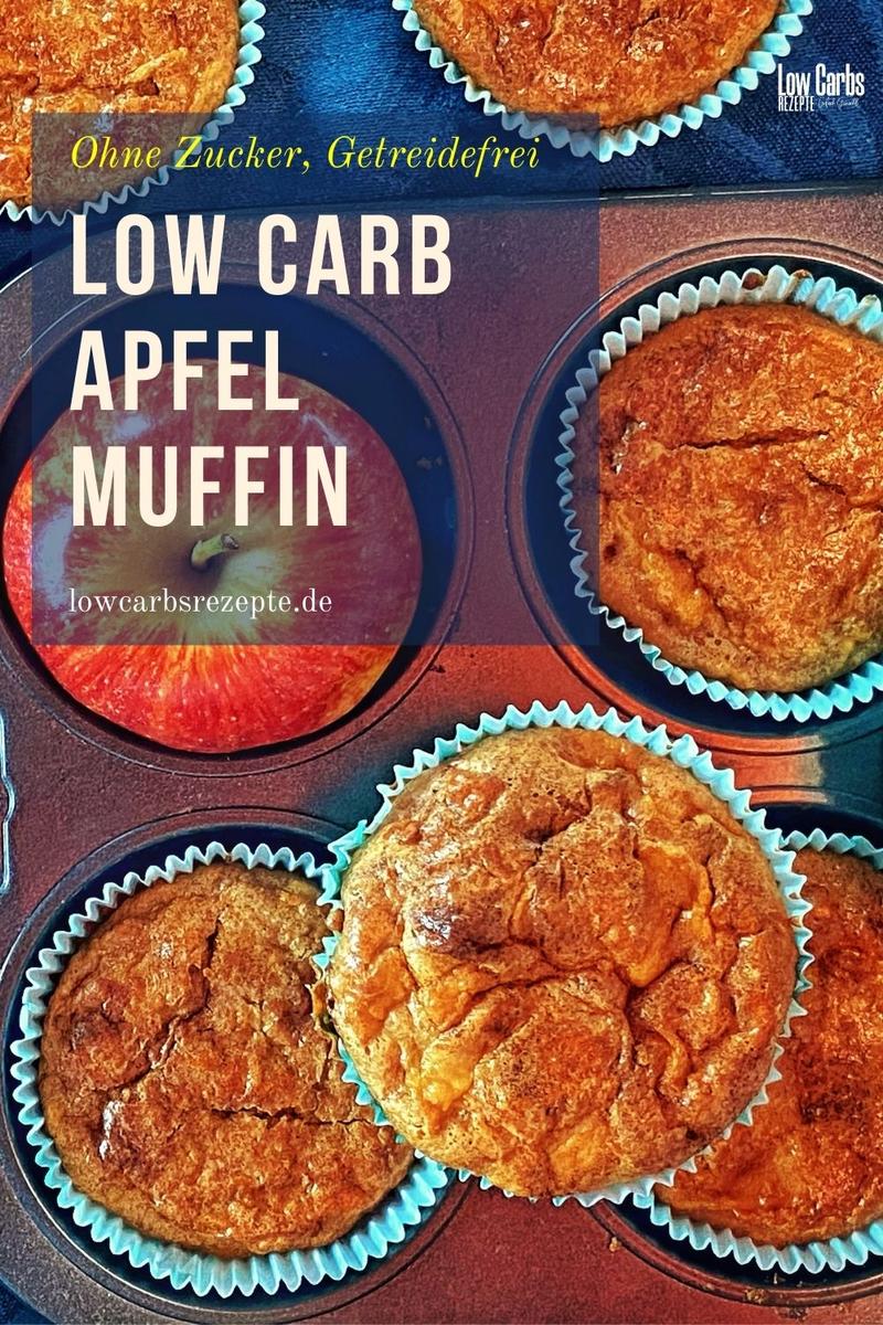 Rezeptbild: Low Carb Apfel Muffin ohne Zucker Getreidefrei