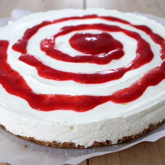 Rezeptbild: Zitroniger Cheesecake ohne Backen