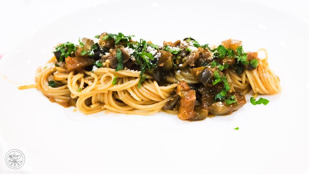 Rezeptbild: Spaghetti mit Auberginen